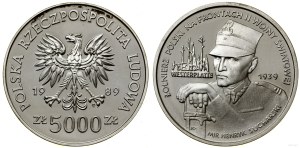 Poland, 5,000 zloty, 1989, Warsaw