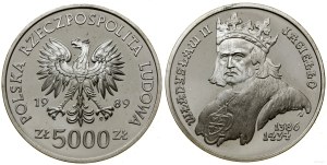 Poland, 5,000 zloty, 1989, Warsaw