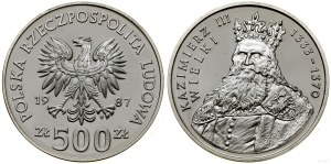 Poland, 500 zloty, 1987, Warsaw