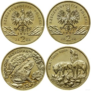 Poland, 2 x 2 gold, 1998-1999, Warsaw