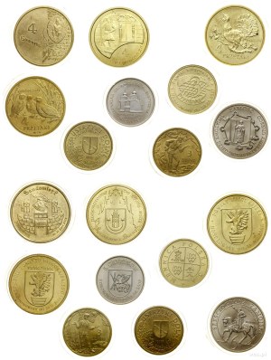 Poland, set of 9 local coins, 2008, Warsaw