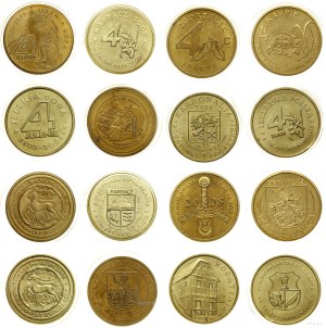 Poland, set of 10 local coins, 2008, Warsaw