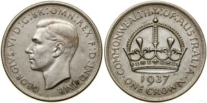 Australia, 1 crown, 1937, Melbourne