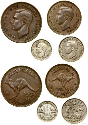 Australia, set of 4 coins