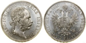 Austria, 2 florins, 1891, Vienna