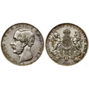 Niemcy, dwutalar = 3 1/2 guldena, 1854 B, Hanower