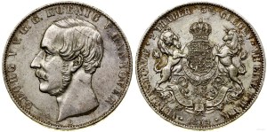 Germany, two-dollar = 3 1/2 guilders, 1854 B, Hannover