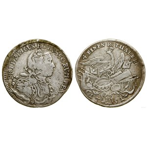 Niemcy, 1/4 talara, 1751 B, Wrocław