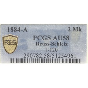 Niemcy, 2 marki, 1884 A, Berlin