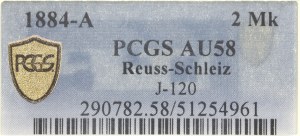 Germany, 2 marks, 1884 A, Berlin
