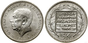Sweden, 5 crowns, 1966, Stockholm