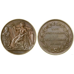 Belgia, żeton pamiątkowy, 1856, Bruksela