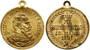 Germany, commemorative badge, 1891, Nuremberg