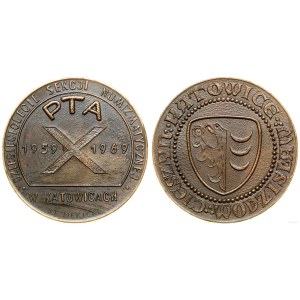 Polska, 10 lat sekcji numizmatycnzej PTA w Katowicach, 1969