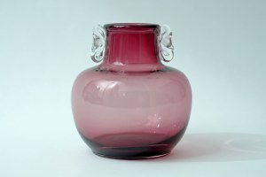 Glass vase - purple - HSG Tarnowiec