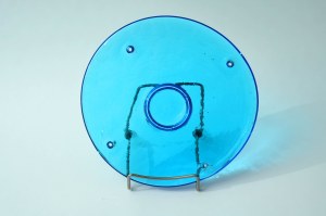 Glass medallion - blue - HSG Ząbkowice