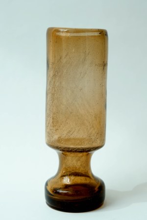 Glass vase with dedication - ,,Kamionka'' Lysa Gora