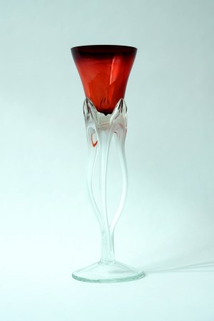 Glass candle holder - Krosno