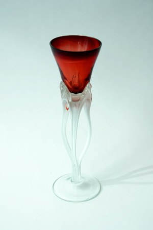 Glass candle holder - Krosno