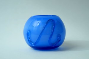Glass vase - Krakow Glass Institute - Blue