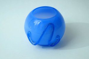 Glass vase - Krakow Glass Institute - Blue