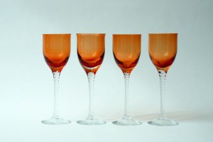 4 glasses on curly legs - Z. Horbowy