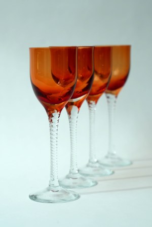 4 glasses on curly legs - Z. Horbowy