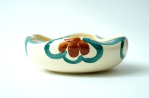 Faience ashtray - pattern 345 - ZF Wloclawek