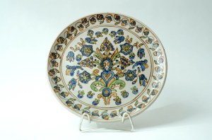 Ceramic decorative platter - B. Wolanin - Boleslawiec