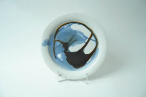 Porcelain decorative platter - E. Jakubaszek - Large