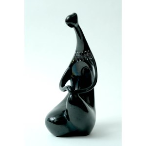 UNIKATOWA, Porcelanowa figurka - Kobieta kucająca - WAWEL