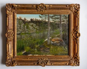 AUTHOR UNKNOWN, Landscape over water, 19th-20th century
