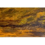 AUTOR NIEZNANY, Pejzaż z kapliczką, XIX-XX wiek
