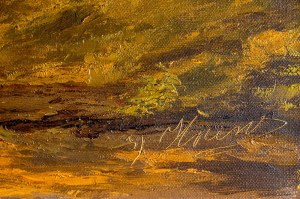 AUTHOR UNKNOWN, Landscape with shrine, 19th-20th century