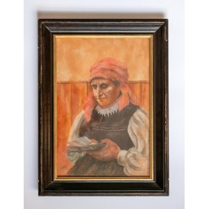 AUTOR NIEZNANY, Portret staruszki