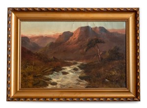AUTHOR UNKNOWN, Landscape with mountains and river
