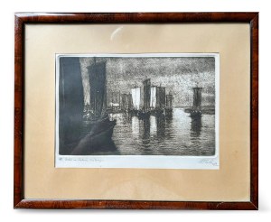 Stanislaw ROLICZ (1913-1997), Shtila on the Vistula lagoon 1956