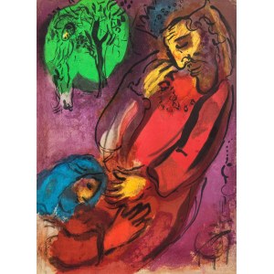 Marc Chagall (1887-1985), Dawid i Absalom (litografia dwustronna), 1956 r.