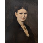 Tadeusz Ajdukiewicz (1852-1916), Portret damy z medalionem, ok. 1880