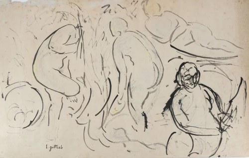 Leopold Gottlieb (1879-1933), Kąpiące się kobiety