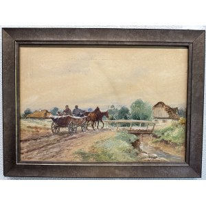 Adam Setkowicz (1876-1945), Powrót do domu, 1920