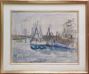 Henri Epstein (1891-1944), Sailboats in the harbor