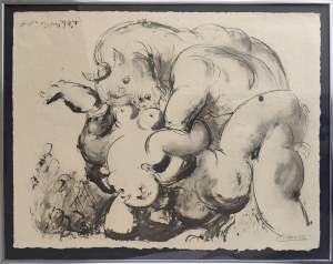 Pablo Picasso (1881-1973), Minotaur (Mythological Erotic Scene), 1967
