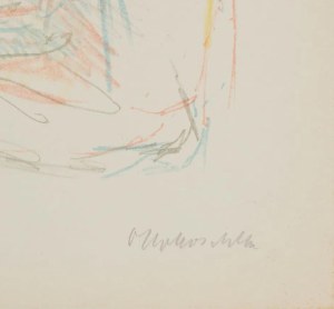 Oskar Kokoschka (1886-1980), Two girls with a pigeon, 1956