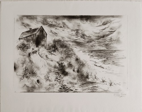 George Grosz (1893-1959), Chmury burzowe - Przylądek Cod, 1949