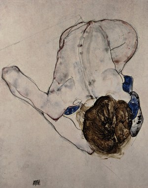 Egon Schiele (1890-1918), Back Nude