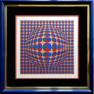 Victor Vasarely (1906-1997), Neptune 3 (Gold)