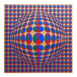 Victor Vasarely (1906-1997), Neptune 3 (Gold)