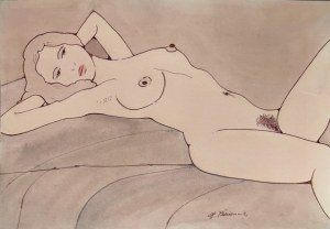 Henryk Plóciennik (1933-2020), Lying Nude