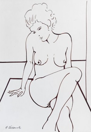Henryk Plóciennik (1933-2020), Seated Nude